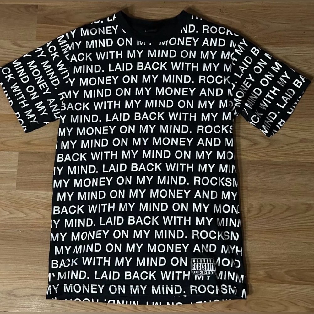 Rare Rock Smith Snoop Gin And Juice Lyrics Tshirt Mens Medium RN#118691 NYC